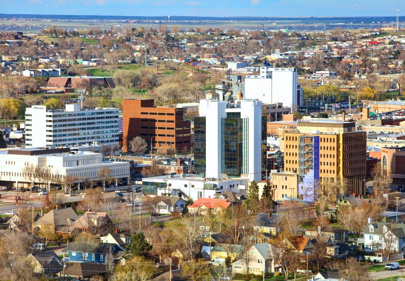 View of downtown Rapid City, South Dakota